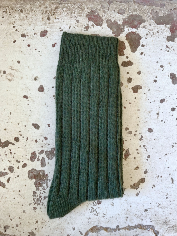 Scalfarì lana e cachemire verde militare