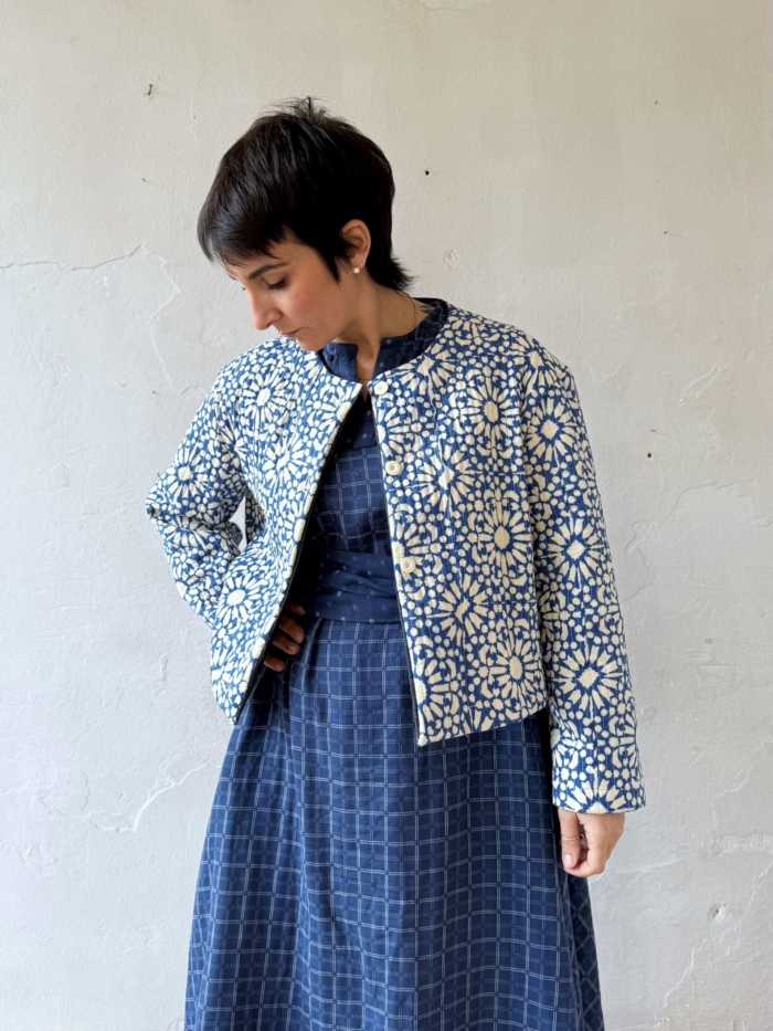 Giubbino trapuntato Blue