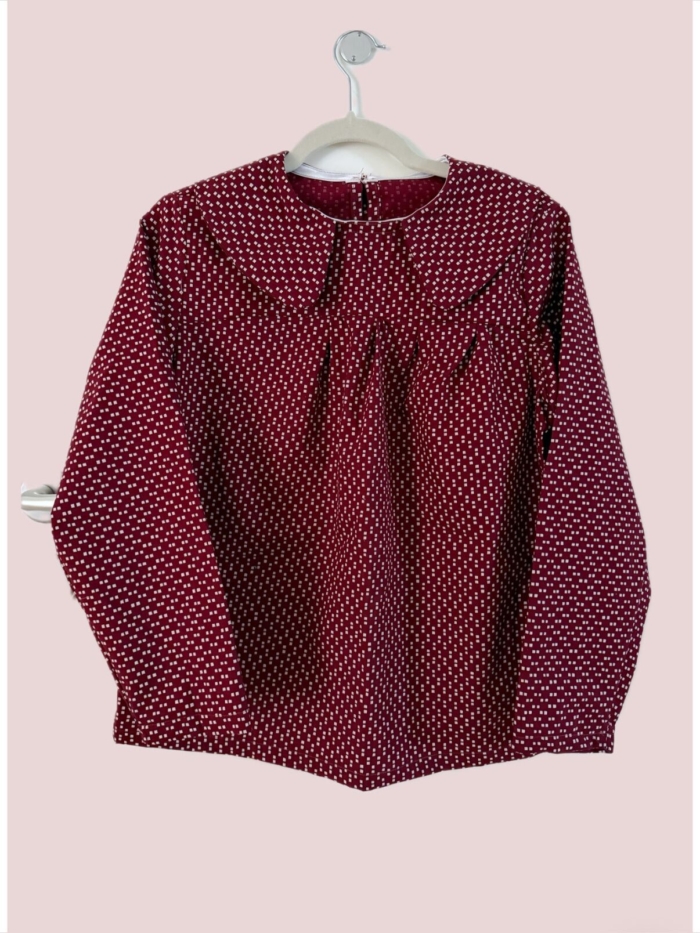 Blusa con colletto